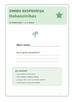Paraugs 'Dabaszinības – daba, vide un apkārtējā pasaule', 1.