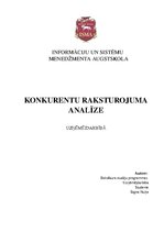 Referāts 'Uzņēmuma konkurentu raksturojuma analīze', 1.