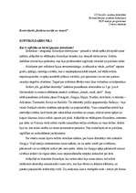 Konspekts 'Kontroldarbi „Kultūras teorijā un vēsturē”', 1.