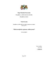 Referāts 'Elektroenerģētisko uzņēmumu vadības pamati', 1.