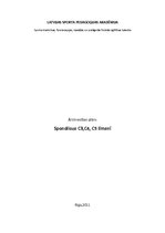 Paraugs 'Ārstniecības plāns - spondiloze', 1.