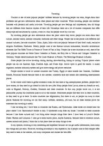 Eseja 'Travelling', 1.