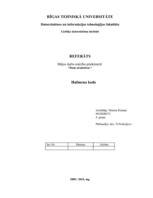 Referāts 'Hafmena kods', 1.