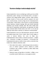 Konspekts 'Burdons Baltijas tradicionālajā mūzikā', 1.