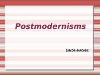 Prezentācija 'Postmodernisms', 1.