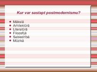 Prezentācija 'Postmodernisms', 6.