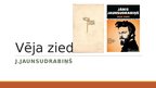 Prezentācija 'Jānis Jaunsudrabiņš "Vēja ziedi"', 1.