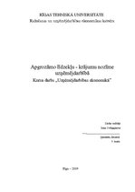 Referāts 'Krājumu nozīme uzņēmējdarbībā', 1.