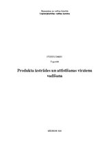 Referāts 'Produkta izstrādes un attīstīšanas virzienu vadīšana', 1.