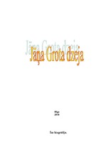 Referāts 'Jāņa Grota dzeja', 1.