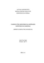 Referāts 'Starpkultūru komunikācija, iespējamās komunikācijas barjeras', 1.