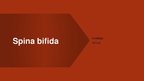 Prezentācija 'Spina bifida - fzioterapija', 1.