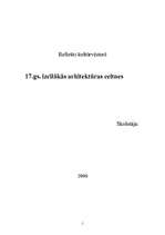 Referāts '17.gs. izcilākās arhitektūras celtnes', 1.