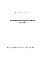 Konspekts 'Reālisma iezīmes Viļa Plūdoņa poēmās. Tematiskais plāns 11.klasei', 1.
