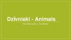 Konspekts 'Dzīvnieki - animals', 1.