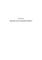 Referāts 'Retorika un tās vēsturiskā attīstība', 1.