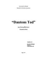 Referāts 'Dantons Tod von Georg Büchner Semesterarbeit', 1.