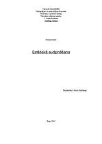 Eseja 'Estētiskā audzināšana', 1.