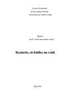 Referāts 'Bezdarbs', 1.