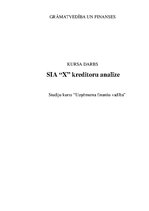 Referāts 'Kreditoru parādi', 1.