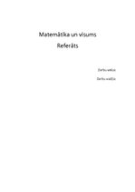 Referāts 'Matemātika un Visums', 1.