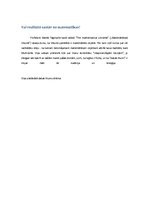 Referāts 'Matemātika un Visums', 7.