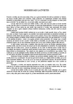 Eseja 'Modernais latvietis', 1.