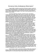 Eseja 'Recenzija baletam "Pusdārgakmeņi. Marijas sapnis"', 1.