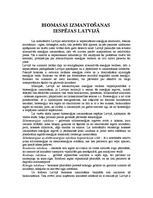 Eseja 'Biomasas izmantošanas iespējas Latvijā', 1.