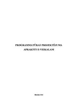Konspekts 'Programmatūras projektējuma apraksts e-veikalam', 1.