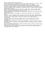 Eseja 'The Effects of Alcohol on the Body', 1.