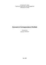Paraugs 'Commercial Correspondence Portfolio', 1.