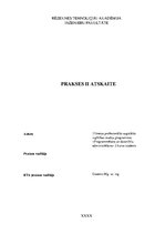 Prakses atskaite 'Prakses atskaite', 1.