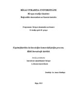 Konspekts 'Uzņēmējdarbība kā inovācijas komercializācijas process', 1.