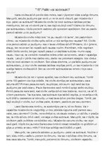 Eseja 'Palikt vai aizbraukt? Atsaucoties uz P.Bankovska romānu "18"', 1.