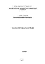 Referāts 'Telekomunikācijas tīkli', 1.