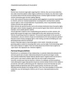 Konspekts 'Parenthood and Procreation', 7.