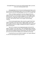 Eseja 'Wild Animals Protection', 1.