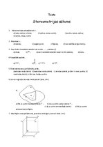 Konspekts 'Tests "Stereometrijas sākums"', 1.