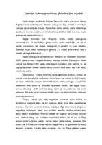 Eseja 'Latvijas tūrisma problēmas globalizācijas aspektā', 1.