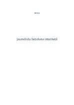 Eseja 'Jaunvārdu lietošana portālā "draugiem.lv"', 1.