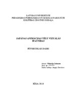 Referāts 'Japānas animācijas tēlu vizuālās īpatnības', 1.