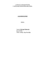 Eseja 'Alkoholisms', 1.