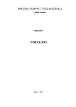Konspekts 'Notariāts', 1.
