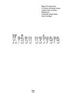 Referāts 'Krāsu uztvere', 1.