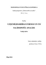 Paraugs 'Uzņēmējdarbības formas un to salīdzinošā analīze', 1.