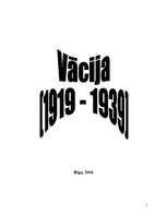 Referāts 'Vācija 1919.-1939.gads', 1.