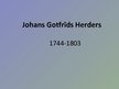 Prezentācija 'Johans Gotfrīds Herders', 1.