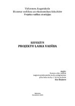 Referāts 'Projektu laika vadība', 1.