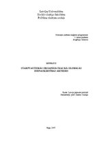 Referāts 'Starptautiskās organizācijas kā globālās dienaskārtības aktieris', 1.